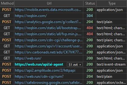 Highlighted rows in HTTP Debugger grid
