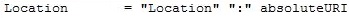 HTTP Header Location Filed